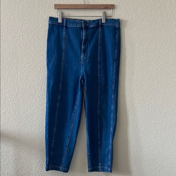 Madewell Tapered Jeans in Fernhill Wash: Seamed Edition No Pockets Size 32 - Picture 4 of 16